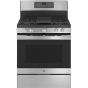 GE 30-inch Freestanding Gas Range with Convection Technology JGB735SPSS