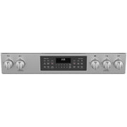 GE 30-inch Slide-in Gas Range with True European Convection Technology JGSS86SPSS