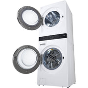 LG Stacked Washer/Dryer Gas Laundry Center with TurboWash™ 360 Technology WKGX201HWA