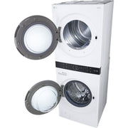 LG Stacked Washer/Dryer Electric Laundry Center with TurboWash™ 360 Technology WKEX200HWA