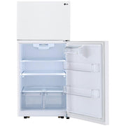 LG 30-inch, 20.2 cu.ft. Freestanding Top Freezer Refrigerator with Smart Diagnosis™ LTCS20020W