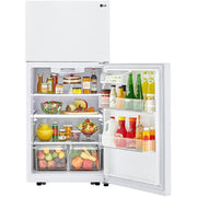 LG 30-inch, 20.2 cu.ft. Freestanding Top Freezer Refrigerator with Smart Diagnosis™ LTCS20020W