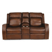 Flexsteel Mustang 1873-64PH Power Loveseat with Console and Power Headrests