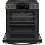 GE Profile 30-inch Slide-In Gas Range with No Preheat Air Fry PGS930BPTS