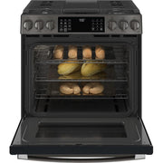 GE Profile 30-inch Slide-In Gas Range with No Preheat Air Fry PGS930BPTS