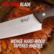 Deco Chef 16 Piece Kitchen Knife Set with Wedge Handles, Shears, Block, and Cutting Board