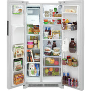 Frigidaire 33-inch, 22.2 cu.ft. Freestanding Side-by-Side Refrigerator with Ice and Water Dispensing System FRSS2323AW