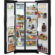 Frigidaire 33-inch, 22.2 cu.ft. Freestanding Side-by-Side Refrigerator with Ice and Water Dispensing System FRSS2323AB