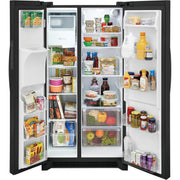 Frigidaire 36-inch, 25.6 cu.ft. Freestanding Side-by-Side Refrigerator with Ice and Water Dispensing System FRSS2623AB