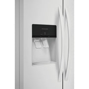 Frigidaire 36-inch, 25.6 cu.ft. Freestanding Side-by-Side Refrigerator with Ice and Water Dispensing System FRSS2623AW