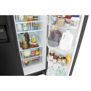 Frigidaire 36-inch, 25.6 cu.ft. Freestanding Side-by-Side Refrigerator with Ice and Water Dispensing System FRSS2623AD