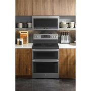 GE Profile 30-inch Freestanding Electric Range with Wi-Fi Connectivity PB965YPFS