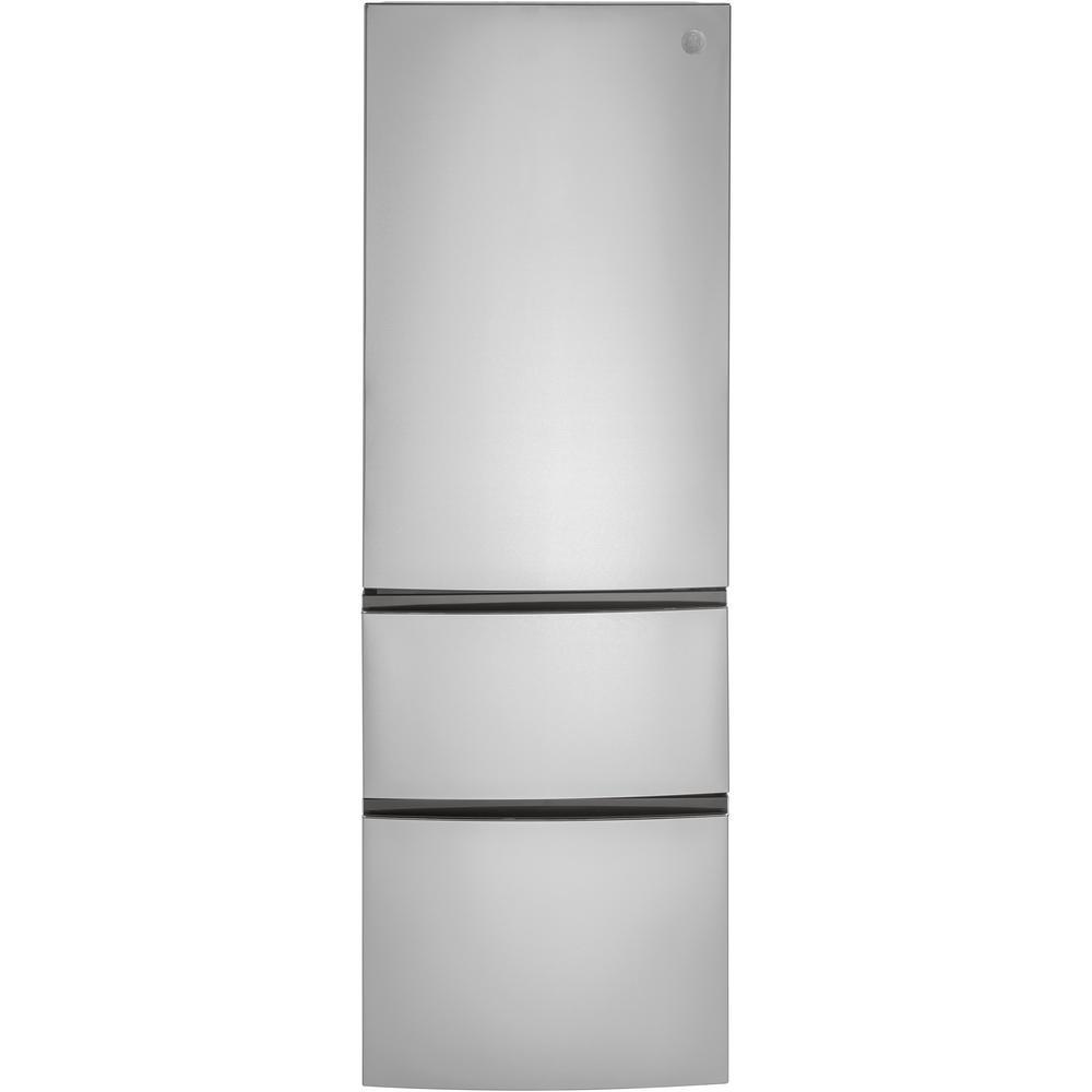GE 24-inch, 11.9 cu. ft. Counter-Depth Bottom Freezer Refrigerator GLE12HSPSS