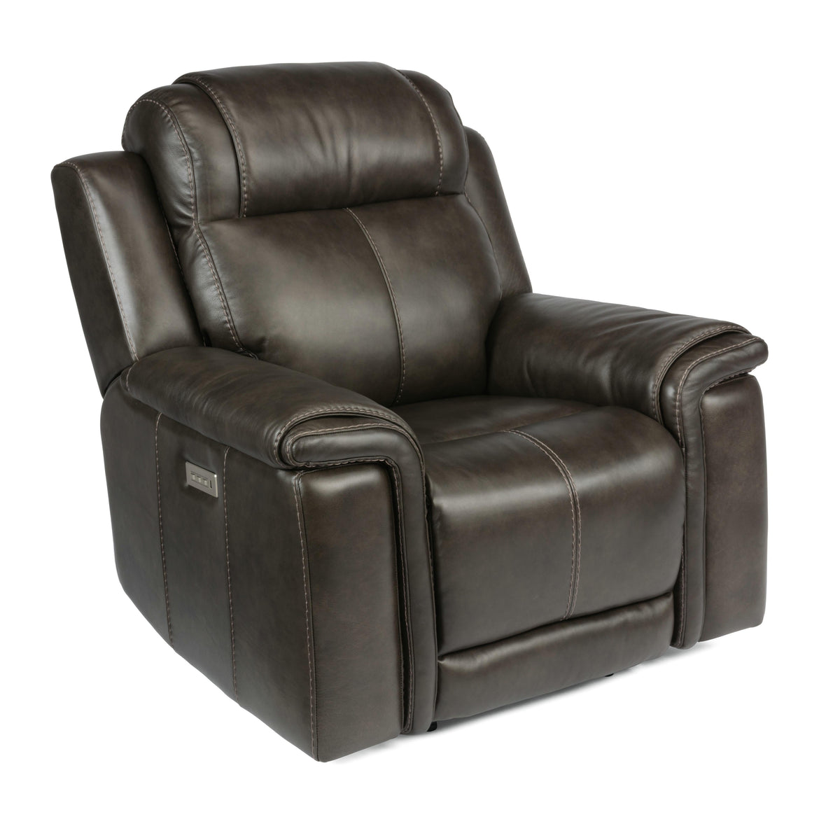 Flexsteel Kingsley Power Leather Match Recliner 1128-50P-295-02
