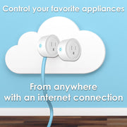Deco Gear 2 Pack WiFi Smart Plugs (Compatible with Amazon Alexa & Google Home)