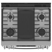 GE Profile 30-inch Slide-in Dual-Fuel Range with Wi-Fi Connect P2S930YPFS
