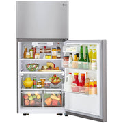 LG 30-inch, 20.2 cu.ft. Freestanding Top Freezer Refrigerator with Multi-Air Flow™ System LTCS20030S