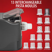 Deco Chef Automatic Pasta Maker, 13 Pasta Types, Ready in 15 Minutes, Dishwasher Safe