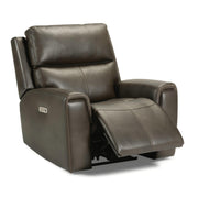 Flexsteel Jarvis 1828-50PH Power Recliner with Power Headrest - Mocha