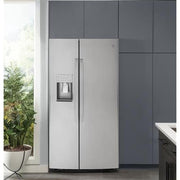 GE Profile 36-inch, 22.1 cu. ft. Counter-Depth Side-by-Side Refrigerator with Ice and Water PZS22MYKFS