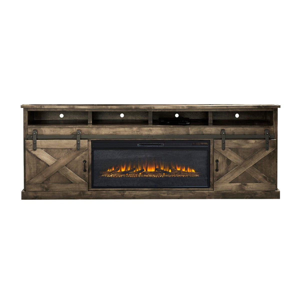 Legends Home Farmhouse FH5420.BNW 94" Fireplace TV Stand