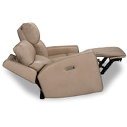 Flexsteel Jarvis 1828-60PH Power Reclining Loveseat with Power Headrests - Parchment