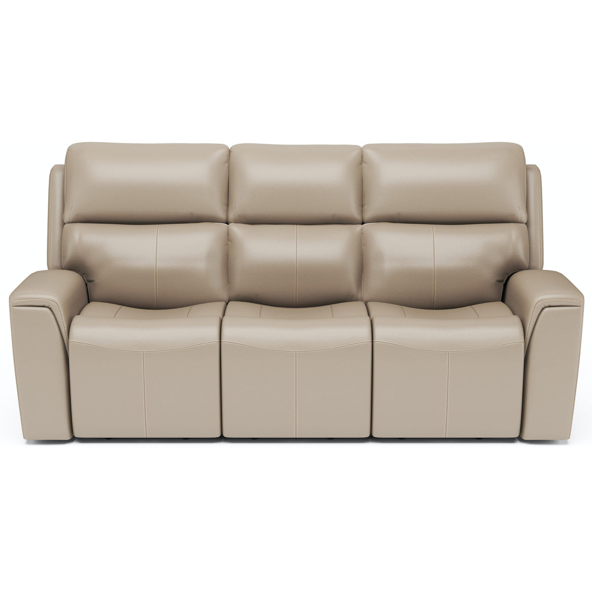 Flexsteel Jarvis 1828-62PH Power Reclining Sofa with Power Headrests - Parchment