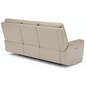 Flexsteel Jarvis 1828-62PH Power Reclining Sofa with Power Headrests - Parchment
