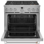 Café 36-inch Freestanding Dual-Fuel Range with 6 Burners C2Y366P2TS1