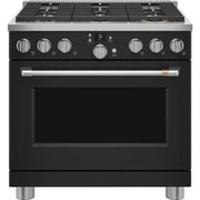 Café 36-inch Freestanding Dual-Fuel Range with 6 Burners C2Y366P3TD1