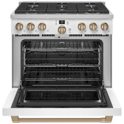 Café 36-inch Freestanding Gas Range with WI-FI Connect CGY366P4TW2