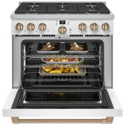 Café 36-inch Freestanding Gas Range with WI-FI Connect CGY366P4TW2