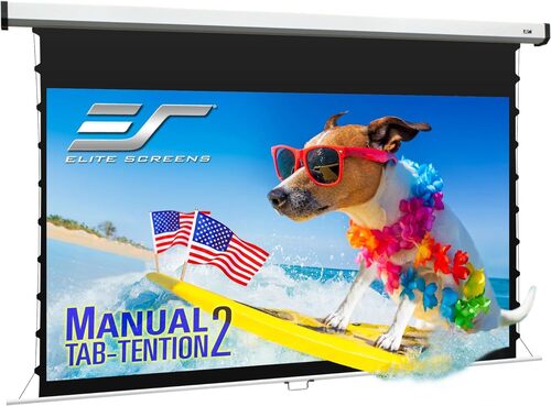 Elite Screens Manual Tab Tension 2 Series MT106XWH2 Projection Screen