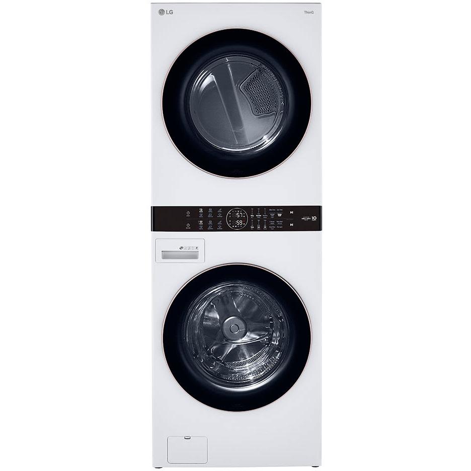 LG Stacked Washer/Dryer Gas Laundry Center with Center Control™ WKG101HWA