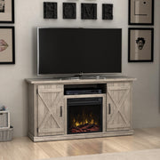 Twin-Star International Cottonwood 18MM6127-PD25S TV Stand with Electric Fireplace - Ashland Pine