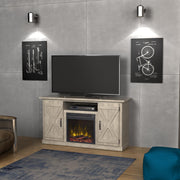 Twin-Star International Cottonwood 18MM6127-PD25S TV Stand with Electric Fireplace - Ashland Pine