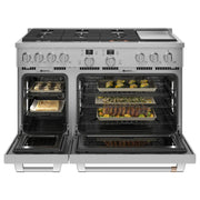 Café 48-inch Freestanding Dual-Fuel Range with 6 Burners and Griddle C2Y486P2TS1