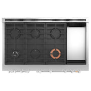 Café 48-inch Freestanding Dual-Fuel Range with 6 Burners and Griddle C2Y486P2TS1