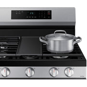 Samsung 30-inch Freestanding Gas Range with Wi-Fi Connect NX60A6311SS/AA