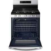 Samsung 30-inch Freestanding Gas Range with Wi-Fi Connect NX60A6111SS/AA