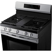Samsung 30-inch Freestanding Gas Range with Wi-Fi Connect NX60A6111SS/AA