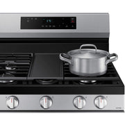 Samsung 30-inch Freestanding Gas Range with Wi-Fi Connect NX60A6111SS/AA