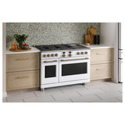 Café 48-inch Freestanding Dual-Fuel Range with 6 Burners and Griddle C2Y486P4TW2