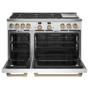 Café 48-inch Freestanding Dual-Fuel Range with 6 Burners and Griddle C2Y486P4TW2