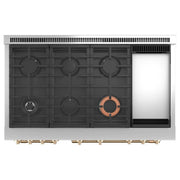 Café 48-inch Freestanding Dual-Fuel Range with 6 Burners and Griddle C2Y486P4TW2