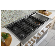 Café 48-inch Freestanding Dual-Fuel Range with 6 Burners and Griddle C2Y486P4TW2