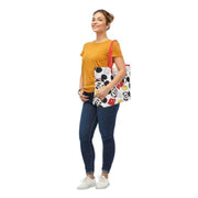 Bioworld Disney Mickey Mouse Face Shoes & Shorts 20" Tote Bag - White