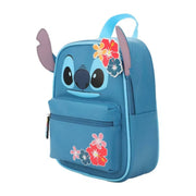 Bioworld Disney Stitch Big Face Ears 10" Adult Mini Backpack - Blue
