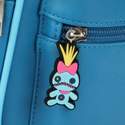 Bioworld Disney Stitch Big Face Ears 10" Adult Mini Backpack - Blue