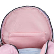 Bioworld Disney Mickey Mouse and Minnie Mouse 10.5" Adult Mini Backpack with Movable Characters - Pink